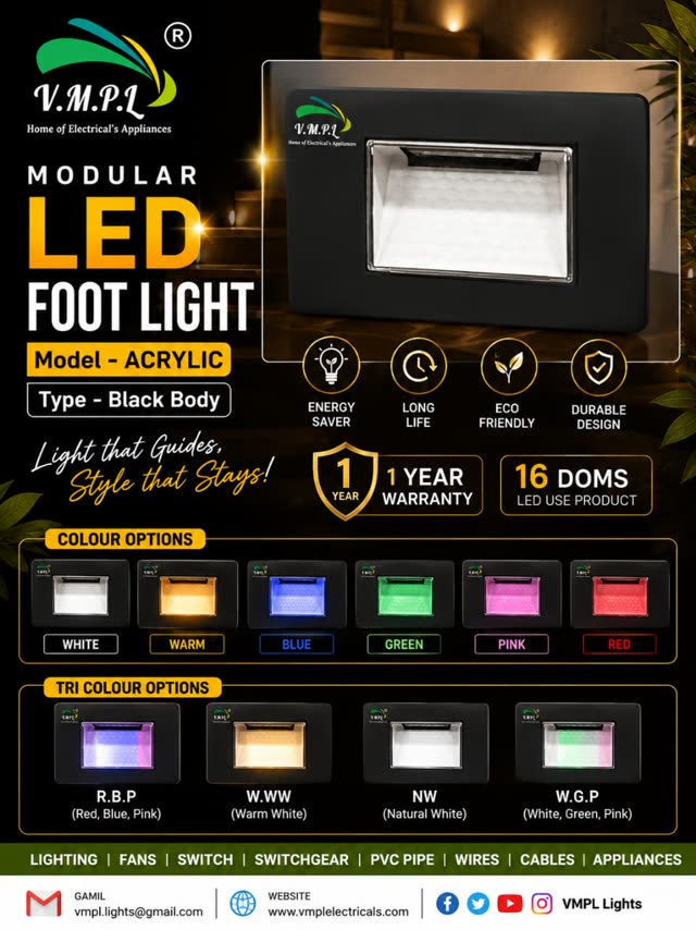 Acrylic LED Foot Light